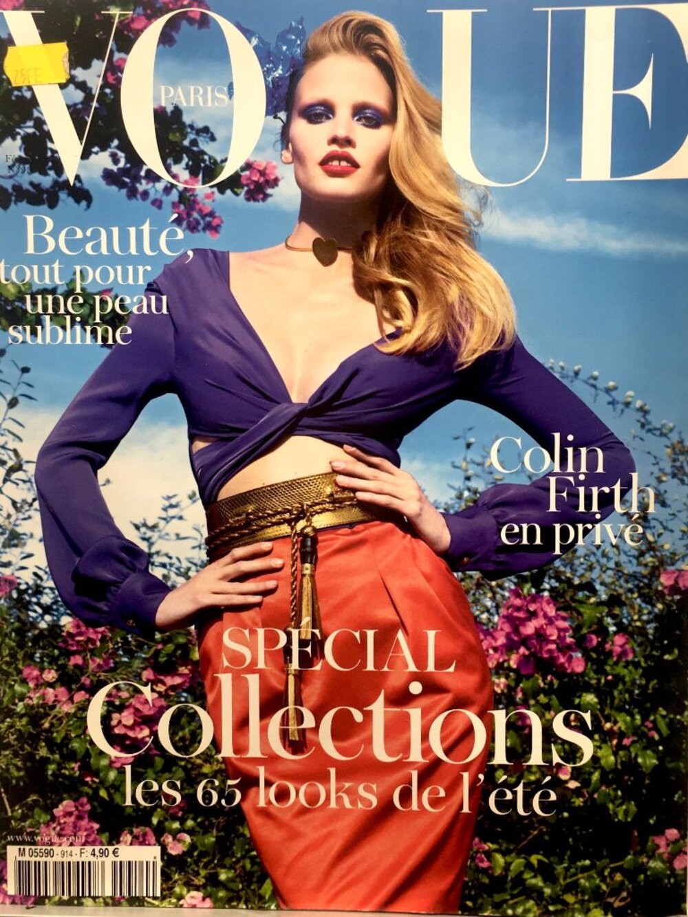 Vogue Paris french magazine February 2011 Lara Stone cover spring fashion